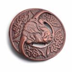 Cow Kilt Bronze Scottish Brooch