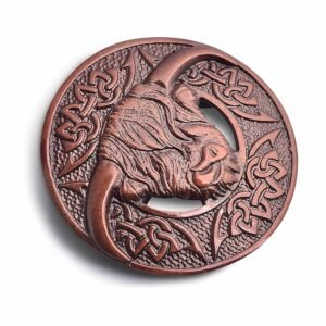 Cow Kilt Bronze Scottish Brooch