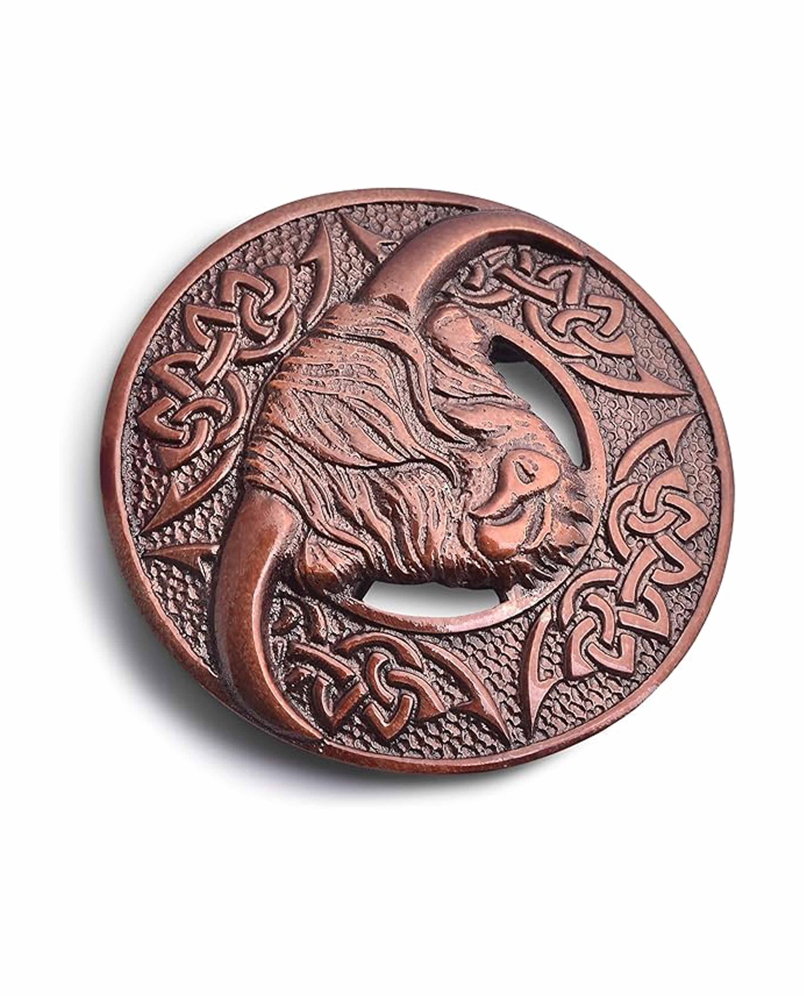 Cow Kilt Bronze Scottish Brooch Cow Kilt Bronze Scottish Brooch