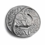 Cow Kilt Silver Antique Scottish Brooch