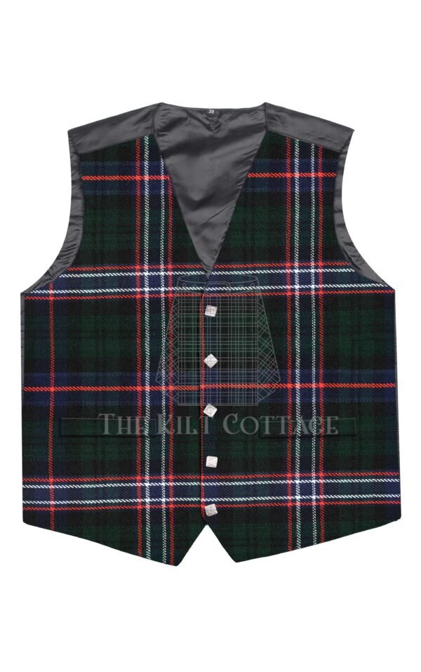 Scottish National Tartan 5 Buttons Argyll Waistcoat