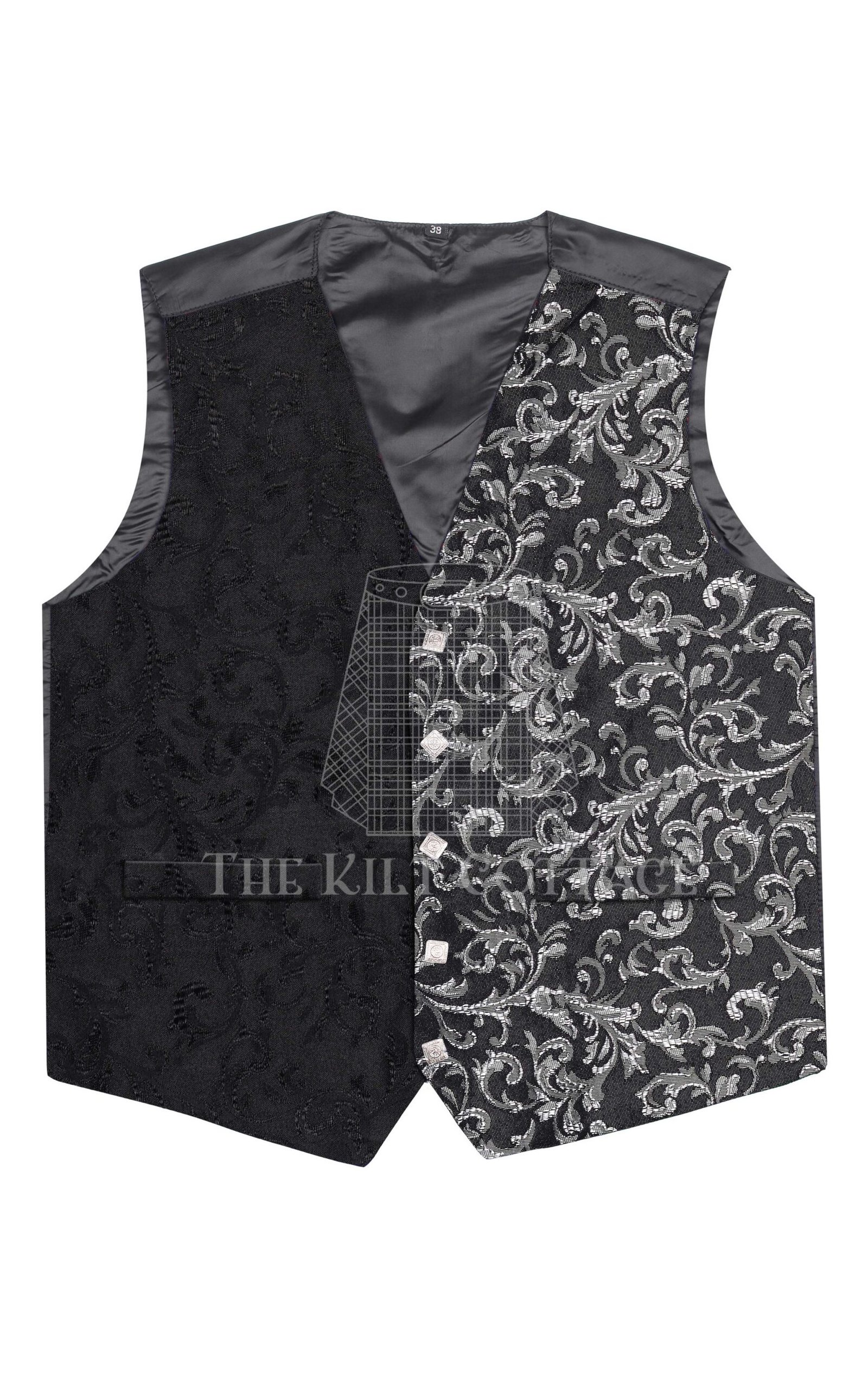 Silver Barcode 5 Buttons Argyll Waistcoat