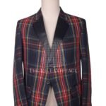 Stewart Black Tartan Blazer Jacket