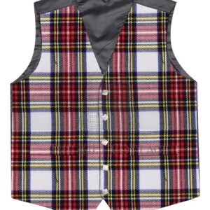 Stewart Dress Tartan 5 Buttons Argyll Waistcoat