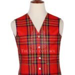 Stewart Royal Tartan 5 Buttons Argyll Waistcoat