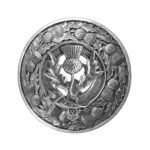 Thistle Plaid Pin Scottish Brooch