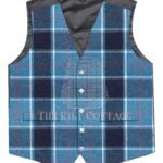 US Navy Tartan 5 Buttons Argyll Waistcoat