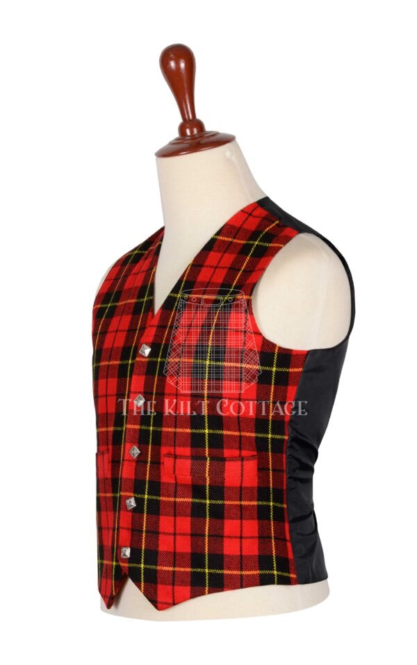 Wallace Tartan 5 Buttons Argyll Waistcoat