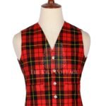 Wallace Tartan 5 Buttons Argyll Waistcoat