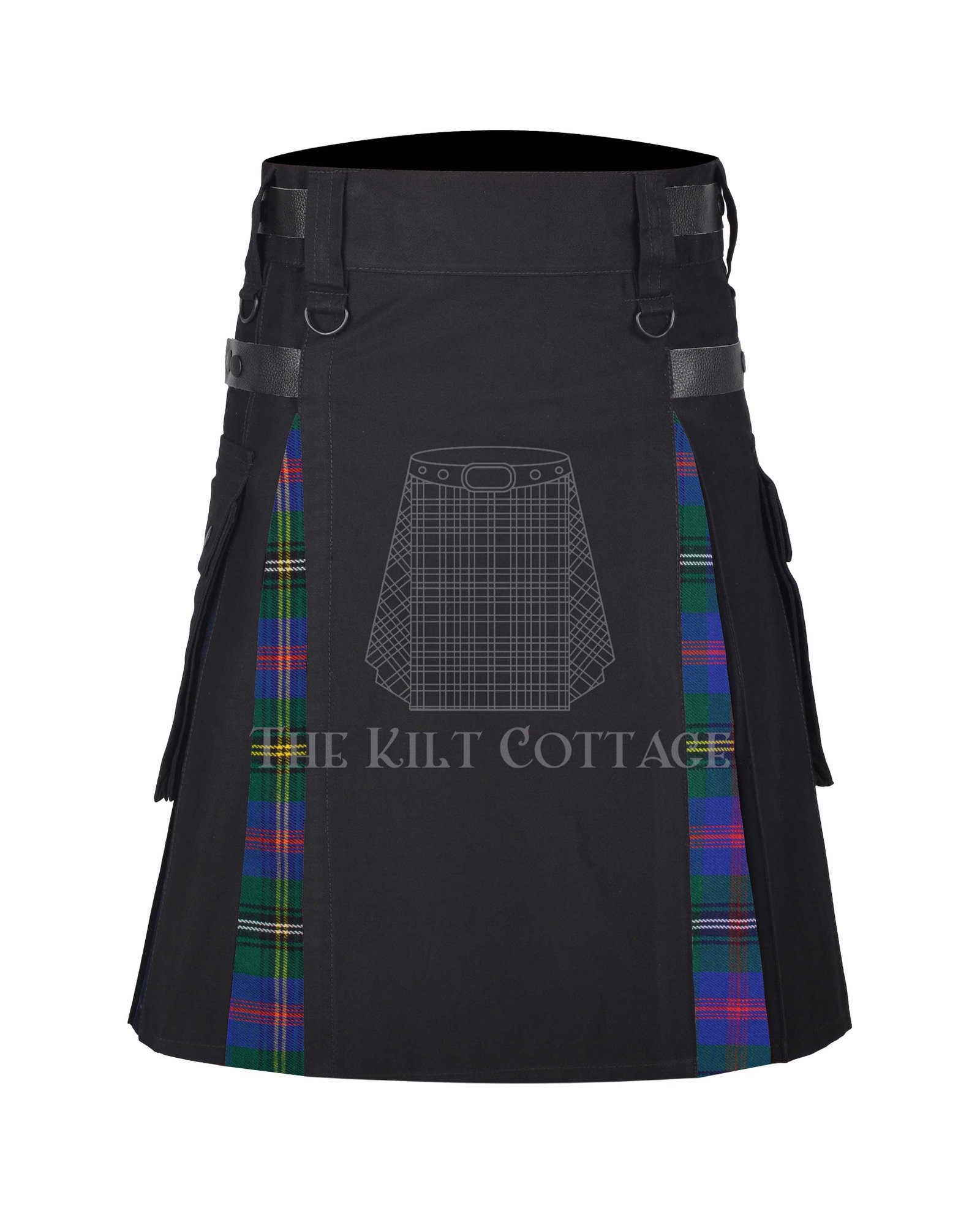 Wood Wood Tartan Hybrid kilt