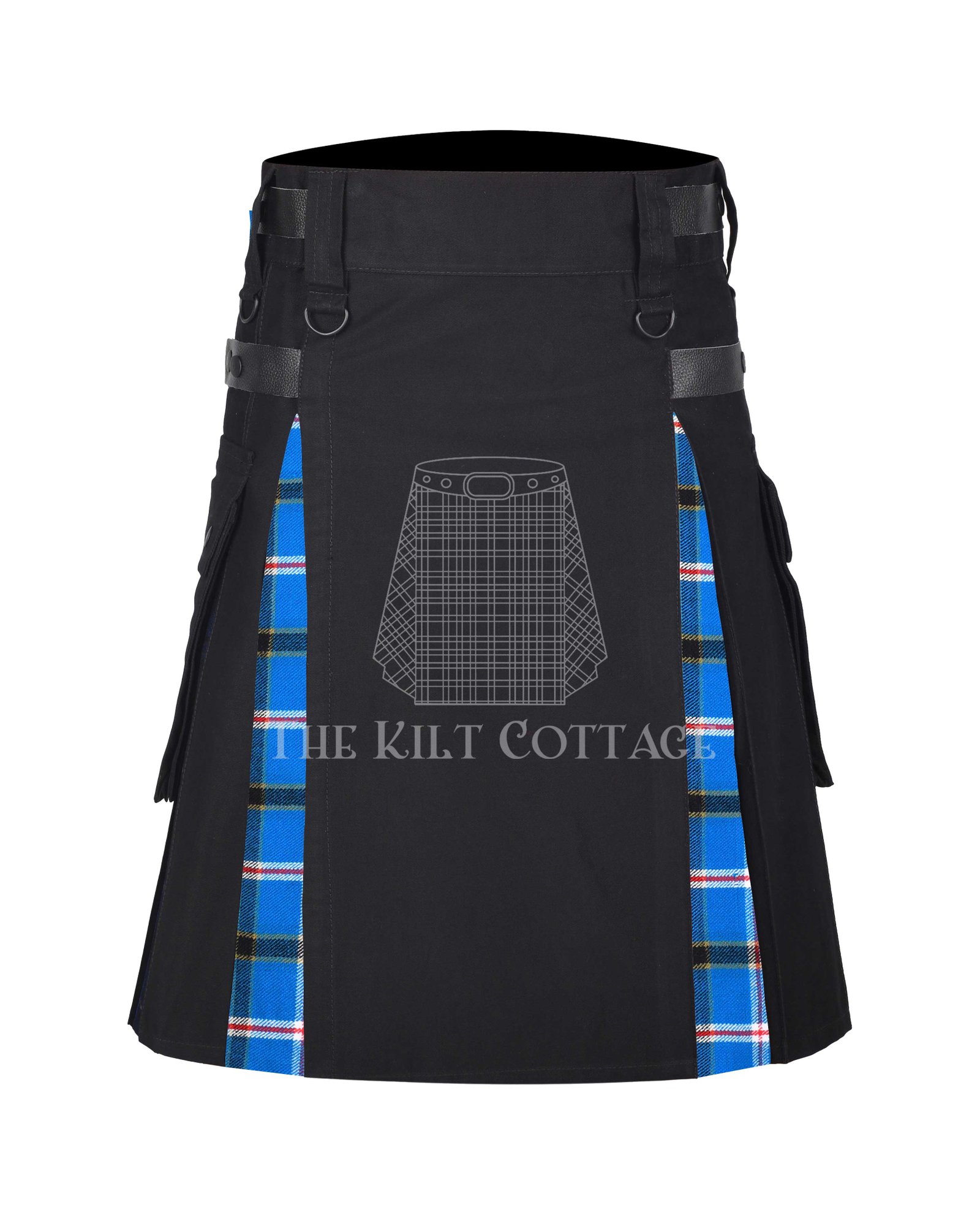 oklohama-tatan-8-yard-hybrid-kilt. Oklohama Tartan Hybrid Kilt