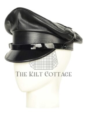 Black Leather Muir Hat