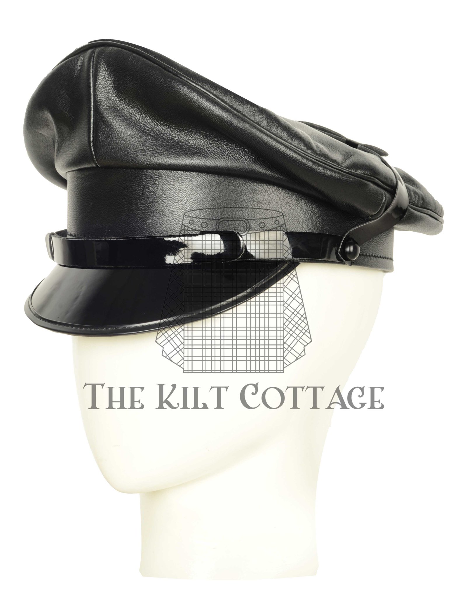 Black Leather Muir Hat Black Leather Muir Hat