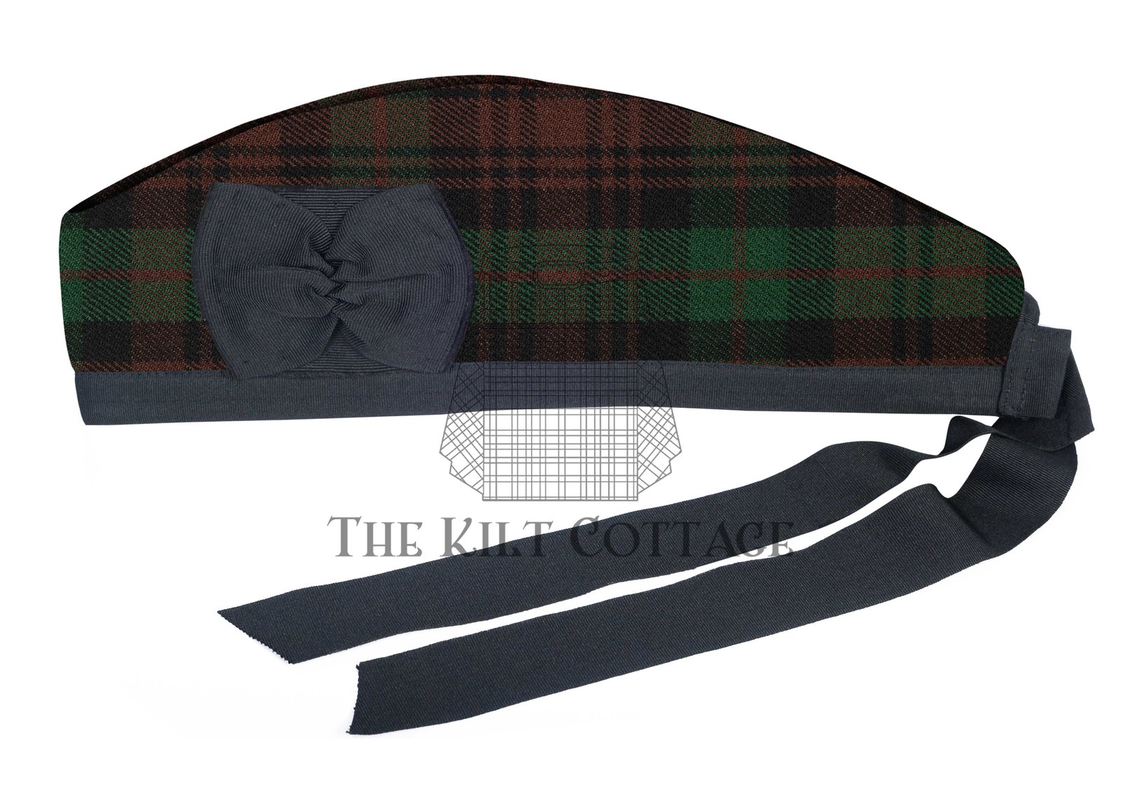 Brown Watch Tartan Glengarry Cap Brown Watch Tartan Glengarry Cap