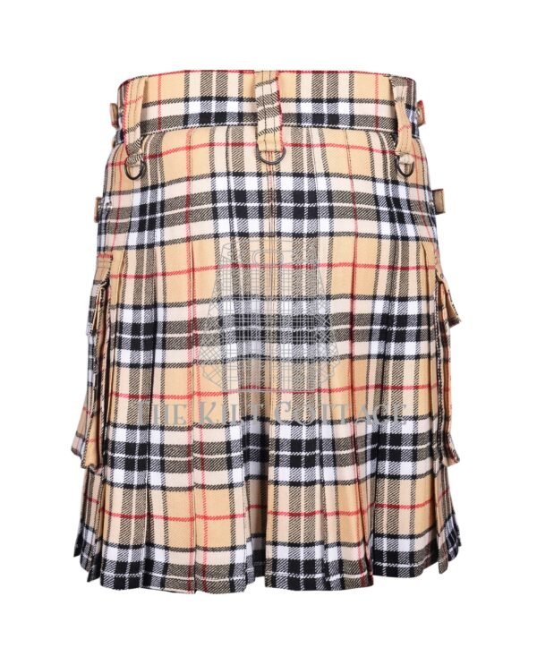 Camel of Thomson Tartan Utility Kilt
