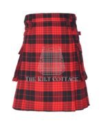 Cameron Red & Black Tartan Utility Kilt