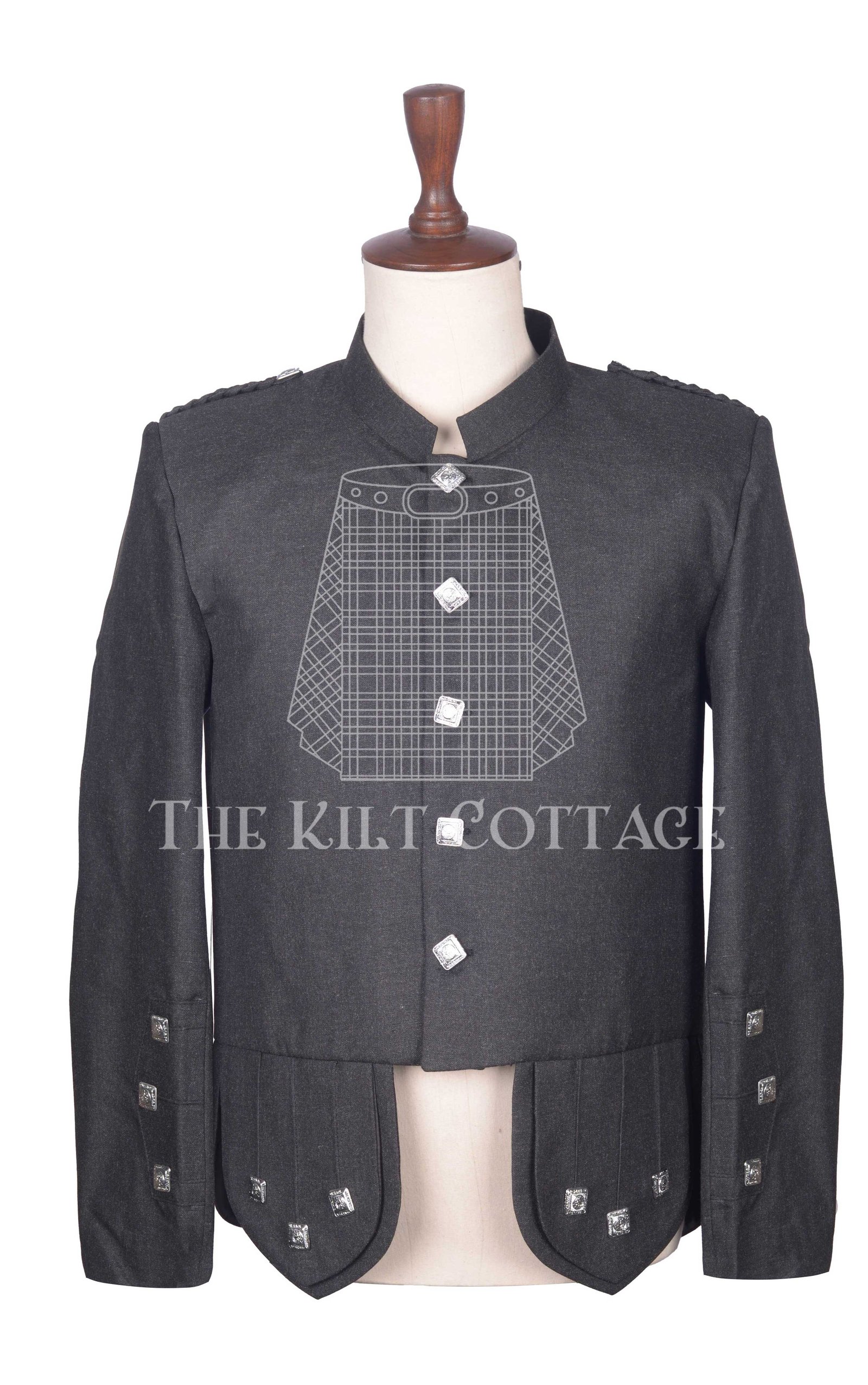Charcoal-Gray-Serge-Wool-Kenmore-Doublet-Jacket-2