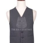 Charcoal Gray Tweed Argyll Waistcoat