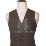 Country Brown Tweed Argyll Waistcoat