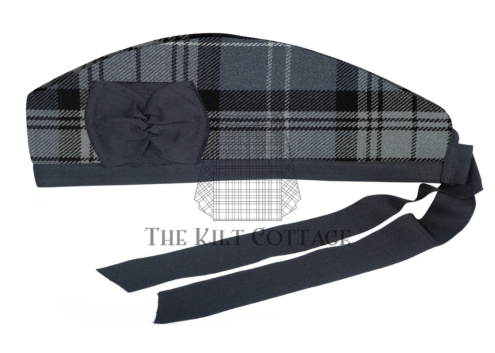 Hemilton Grey Tartan Glengarry Cap Hemilton Grey Tartan Glengarry Cap