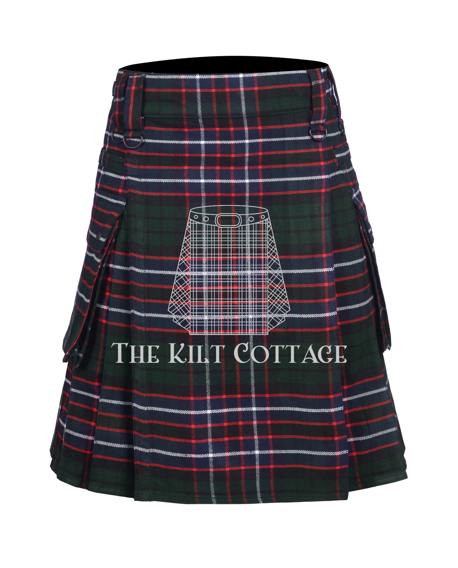Hunter Modern Tartan Utility Kilt Hunter Modern Tartan Utility Kilt