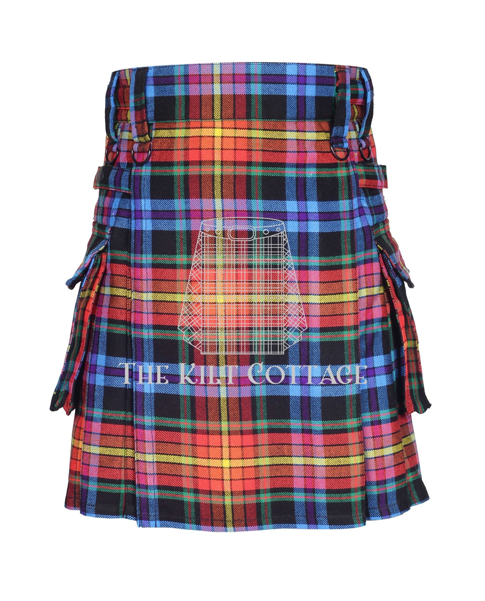 LGBTQ Pride Tartan Utility Kilt