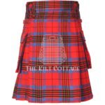 Leslie Red Ancient Tartan Utility Kilt