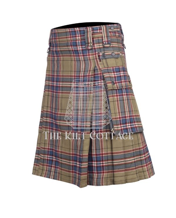 Macfarlane Hunting Ancient Weathered Tartan Utility Kilt