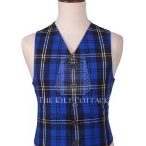 Ramsay Blue Tartan Argyll Waistcoat