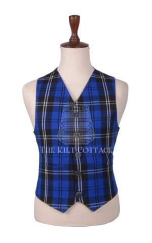 Ramsay Blue Tartan Argyll Waistcoat
