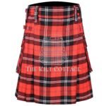 Ramsay Red Tartan Utility Kilt