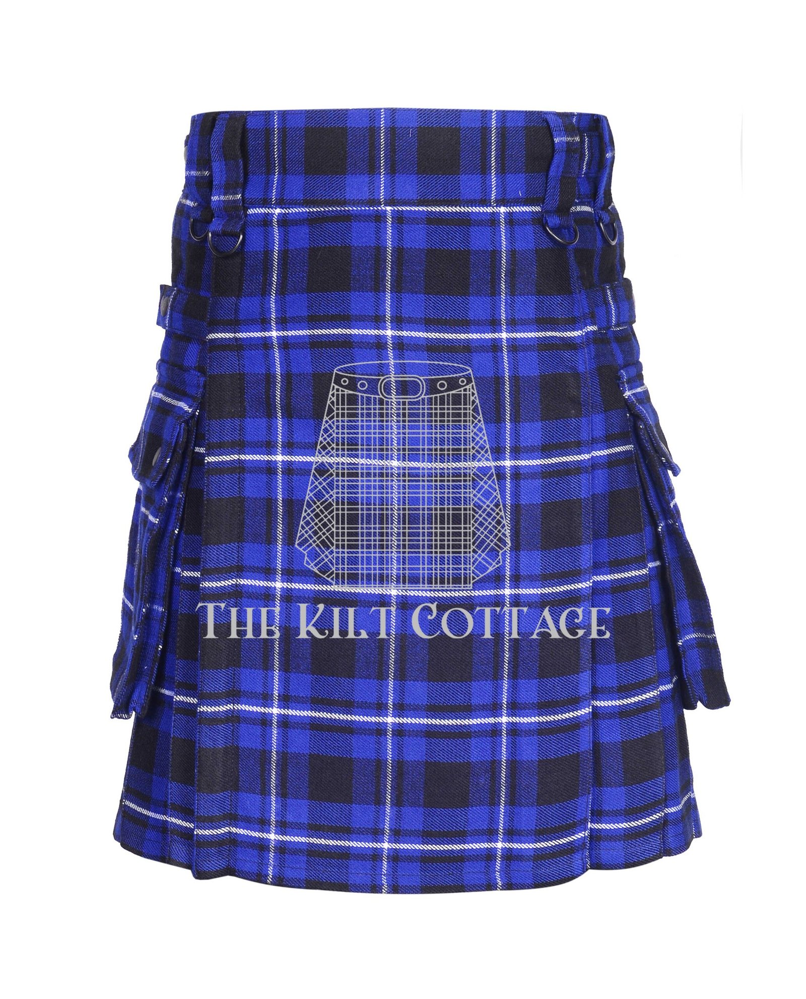 Ramsey Blue Tartan Utility Kilt