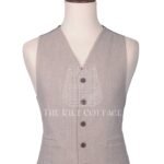 Rose Gold Tweed Argyll Waistcoat