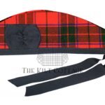 Scottish Rose Tartan Glengarry Cap