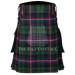 Urquhart Broad Red Modern Tartan Utility Kilt