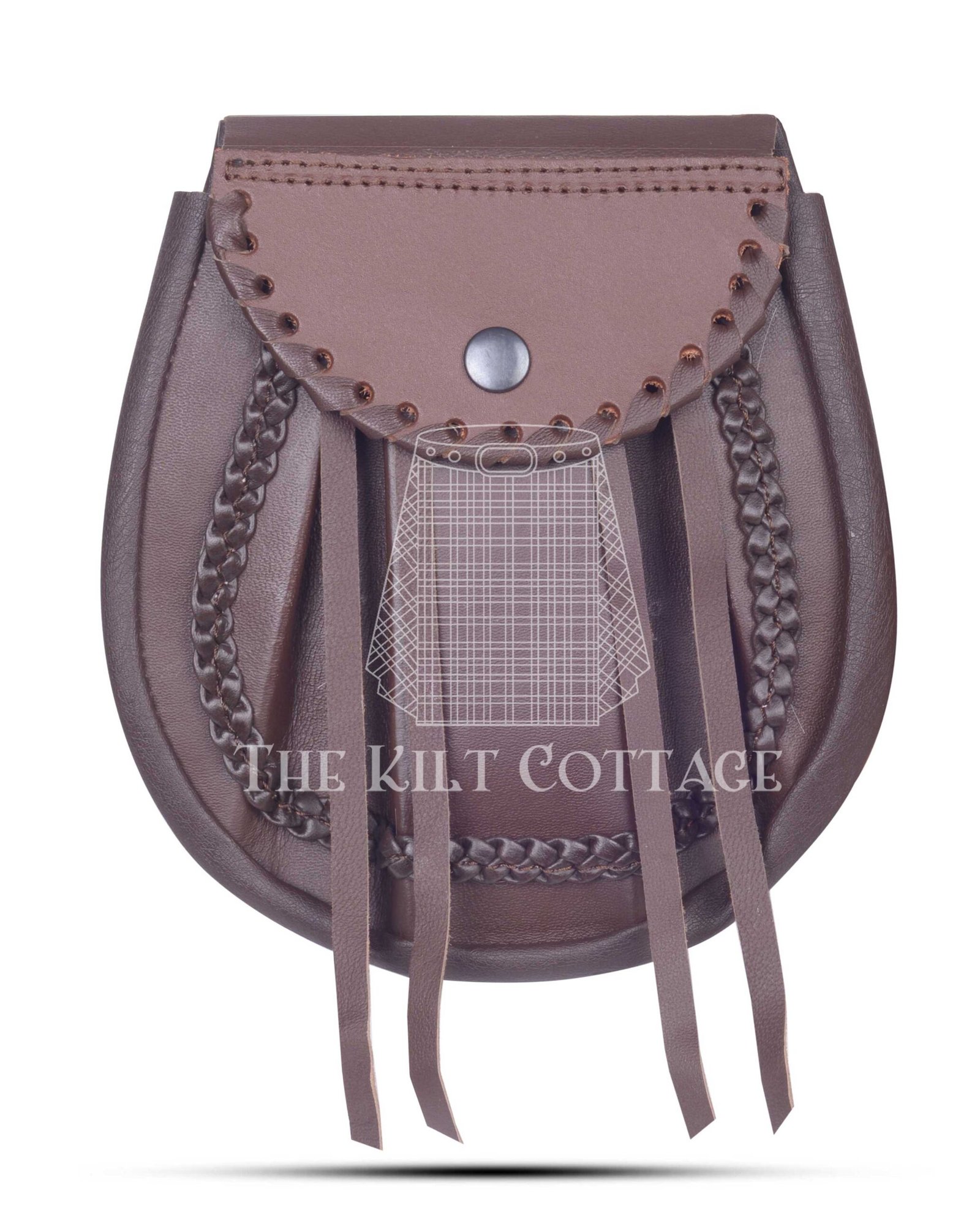 Brown Leather Medieval Style Hunting Sporran