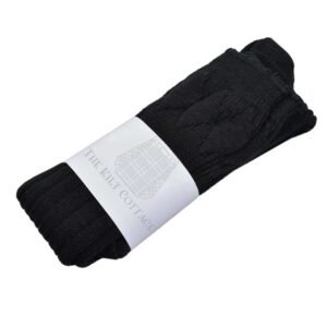 Scottish Black Kilt Socks