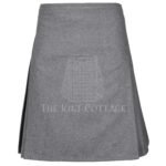 Gray Wool 8 Yard Kilt