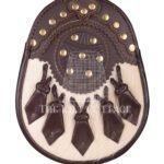 Brown Leather White Hunting Style Sporran