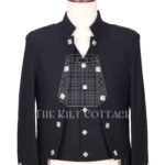 Black Wool Sheriffmuir Jacket and Waistcoat