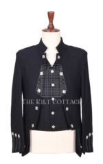 Black Wool Sheriffmuir Jacket and Waistcoat