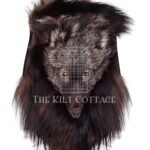 Dark Brown Fox Fur Full Mask Sporran