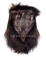 Dark Brown Fox Fur Full Mask Sporran