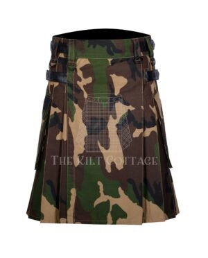 Army Camo Cotton Utility Kilt