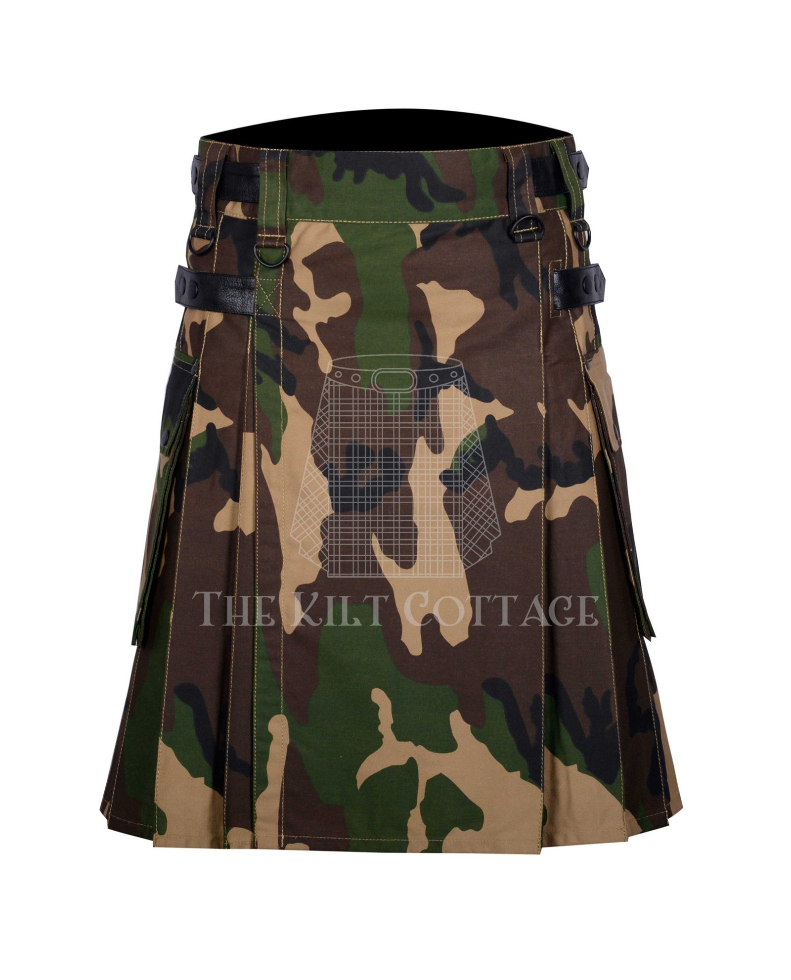 Army Camo Cotton Utility Kilt (2) Army Camo Cotton Utility Kilt