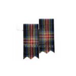 Black Stewart Tartan Flashes