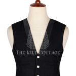 Black Wool Prince Charlie Vest