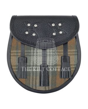 Black watch Weathered Tartan Sporran