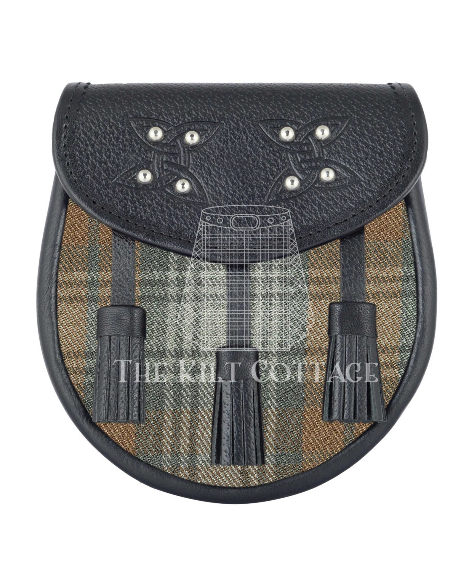 Black watch Weathered Tartan Sporran