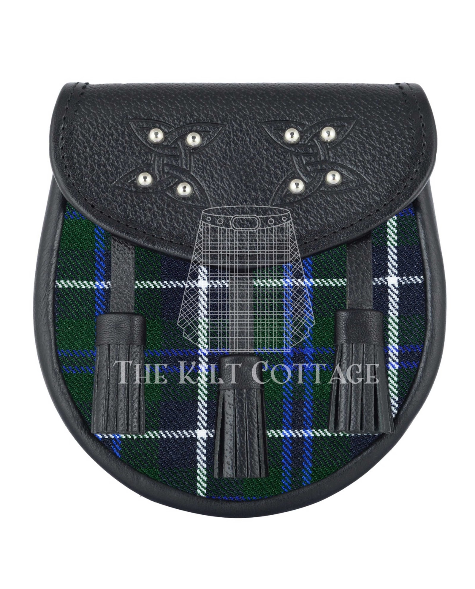 Blue Douglas Tartan Sporran Blue Douglas Tartan Sporran